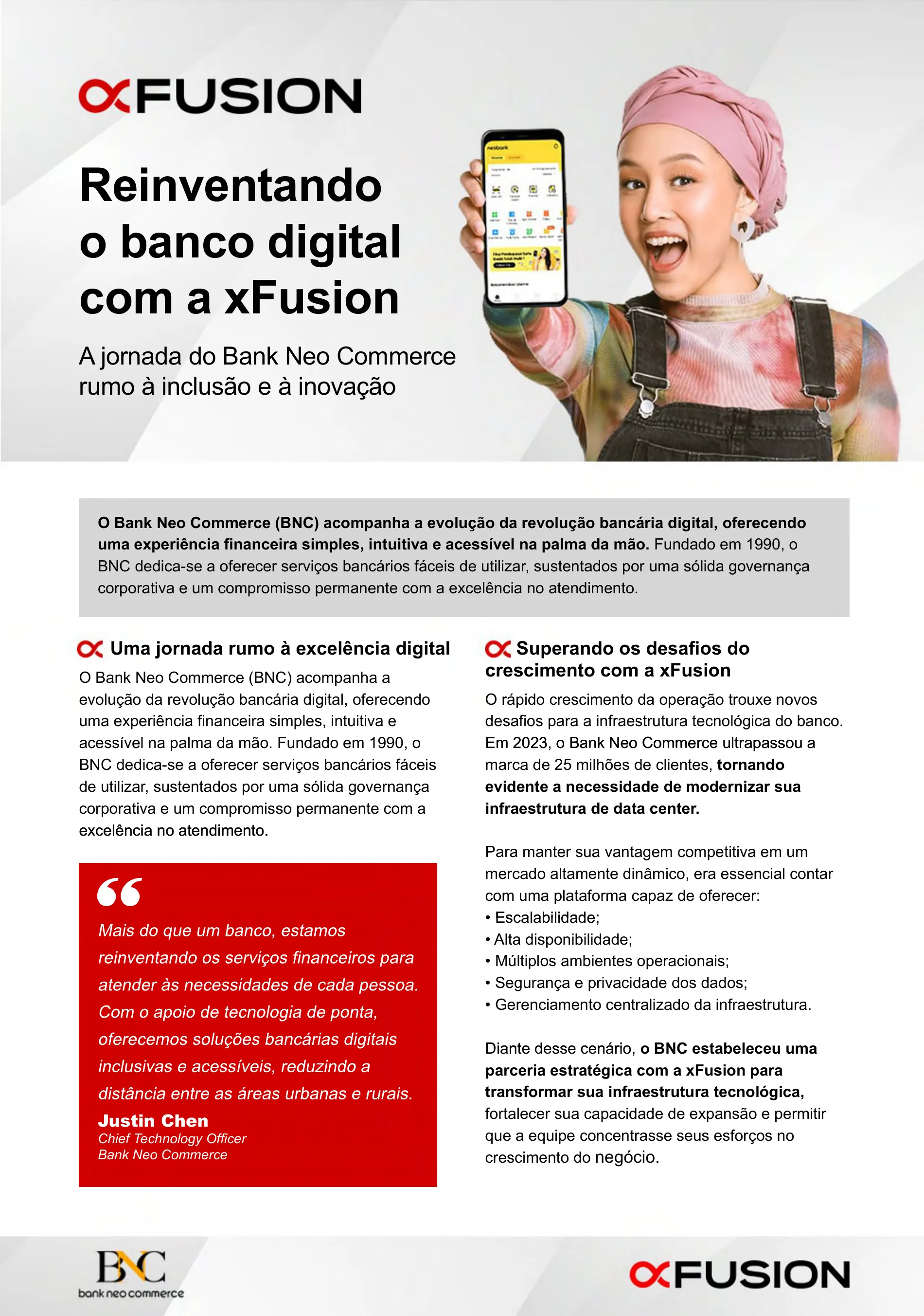 BNC impulsiona a inclusão financeira com infraestrutura de soluções da xFusion - página 1 de 3