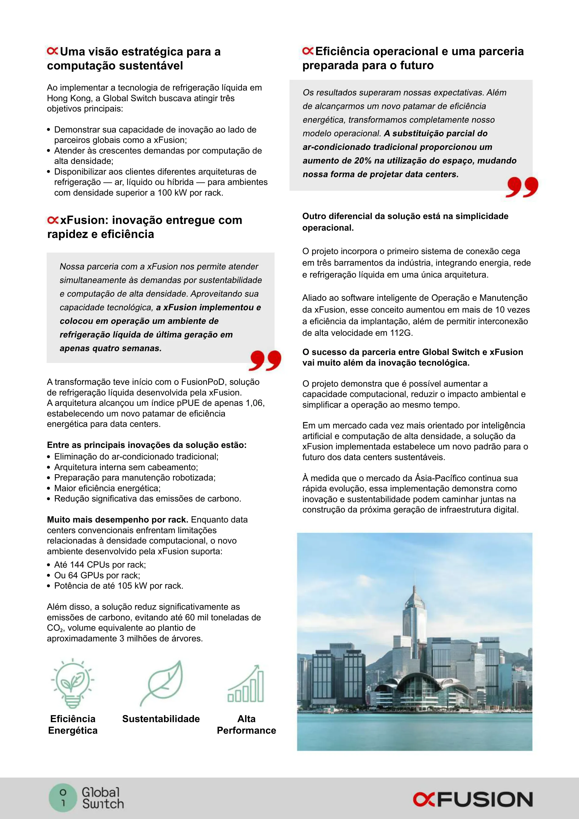Global Switch redefine data centers com refrigeração líquida da xFusion - page 2 of 3